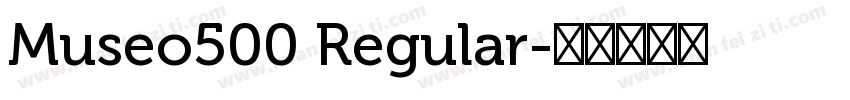 Museo500 Regular字体转换